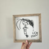 Kids Drawing Keepsake Frame