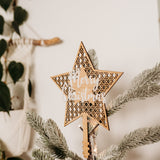 Rattan Christmas Tree Topper
