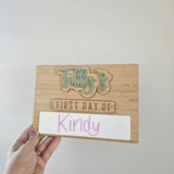 Simple School Board with Interchangeable Words