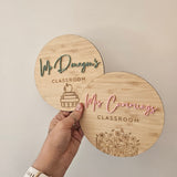Bamboo Teacher Sign