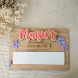 Simple School Board with Interchangeable Words