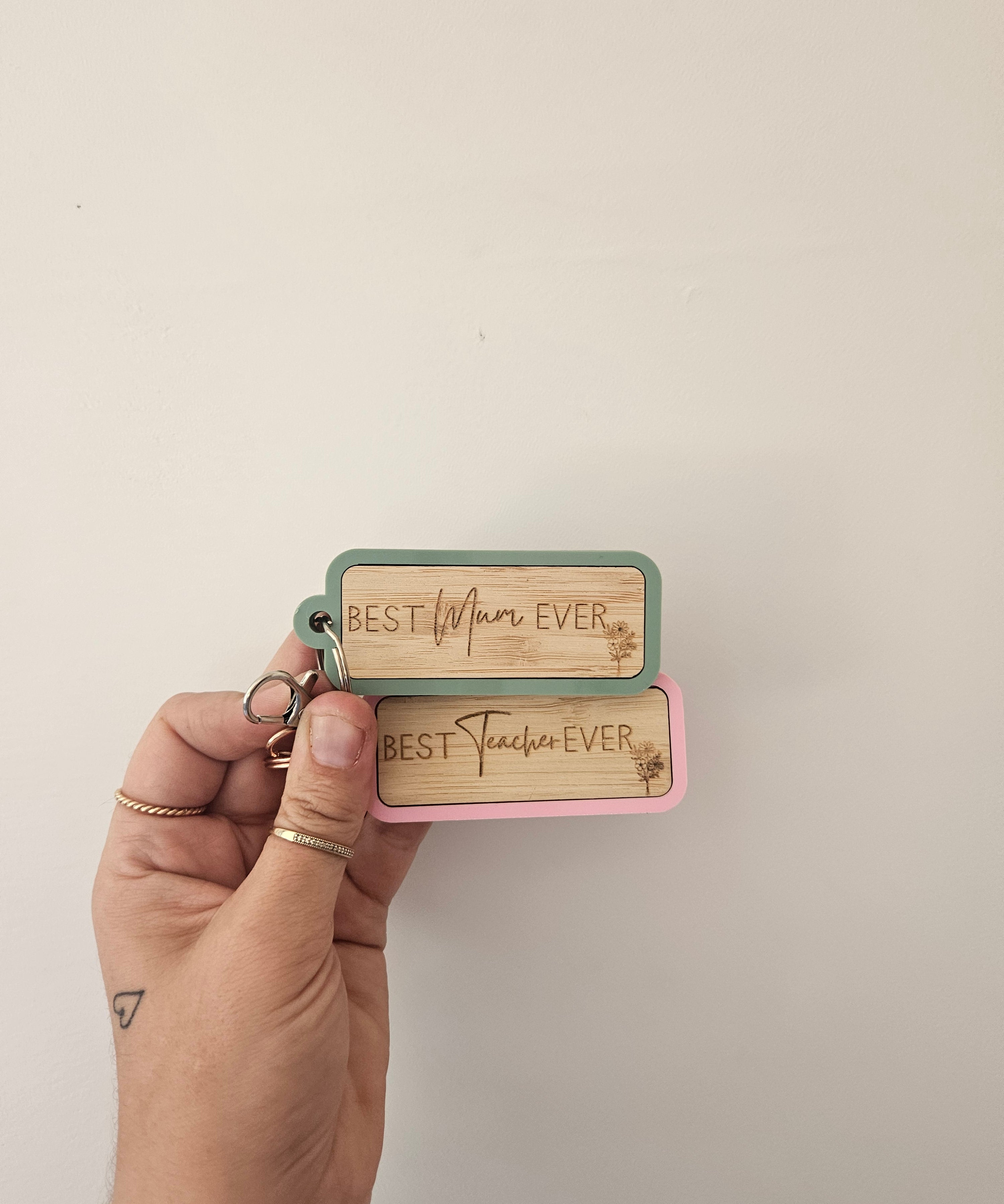 Bamboo Keyring