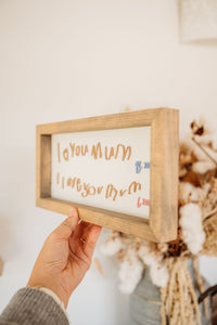 Handwriting Keepsake Frame