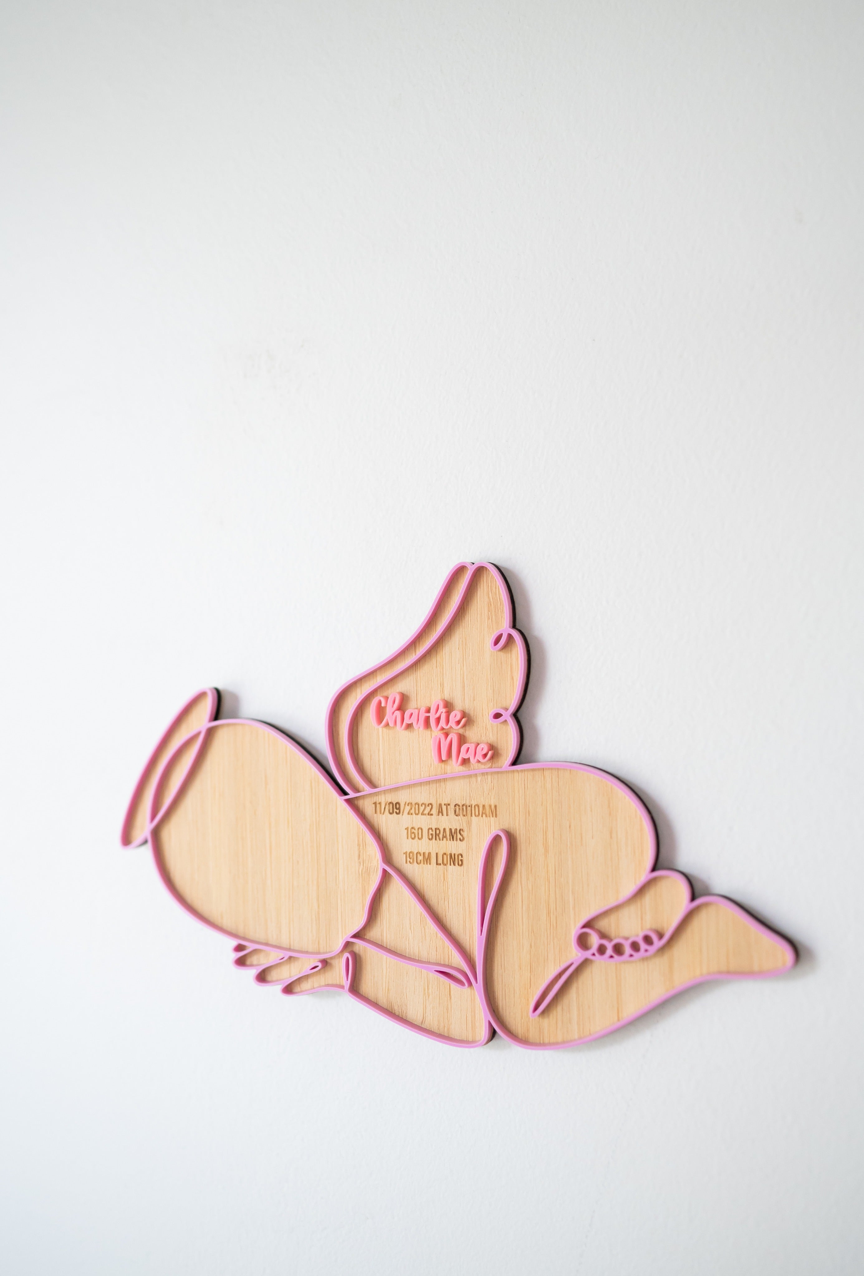 Angel Baby 1:1 Scale Plaque