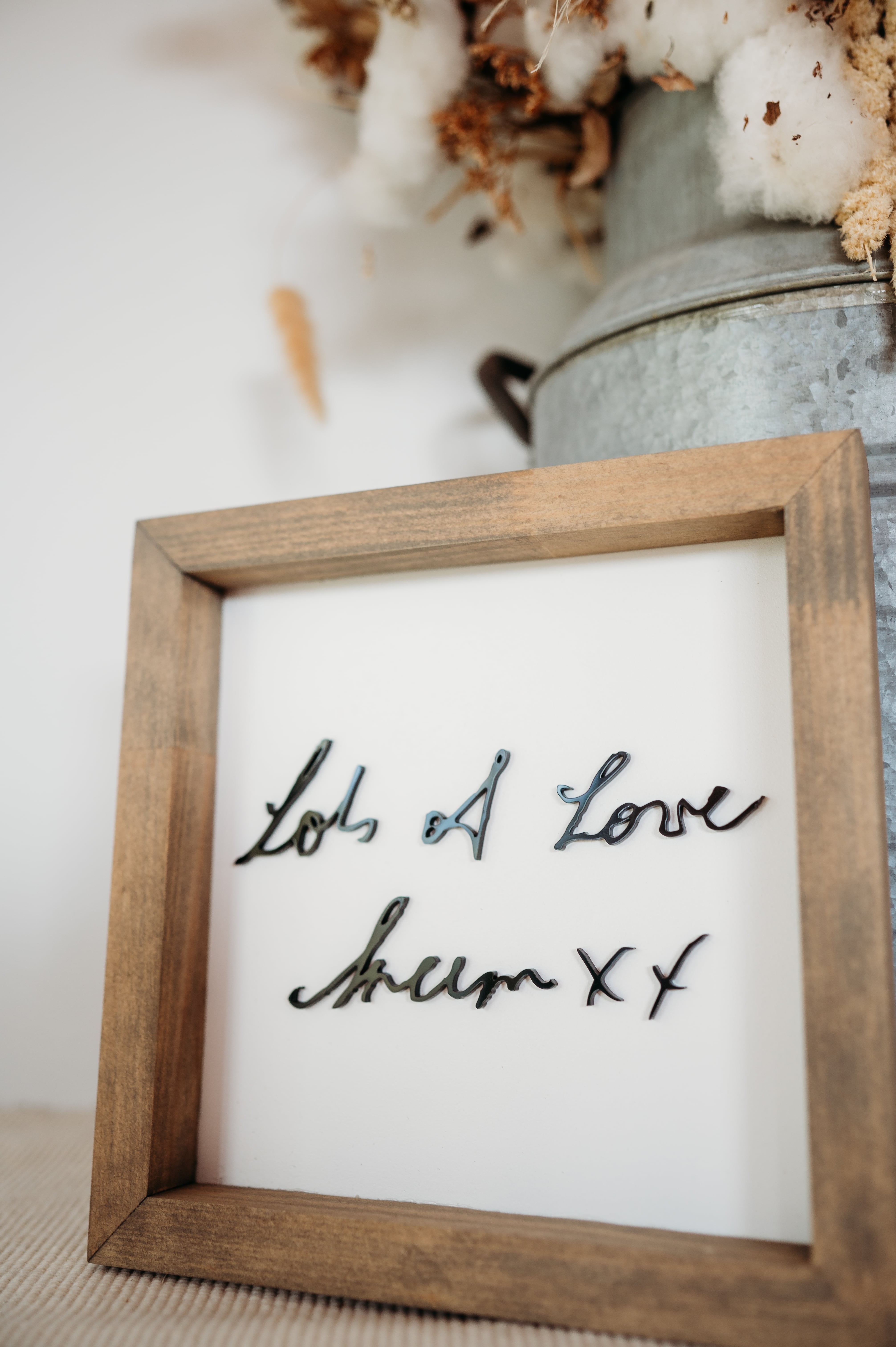 Handwriting Keepsake Frame