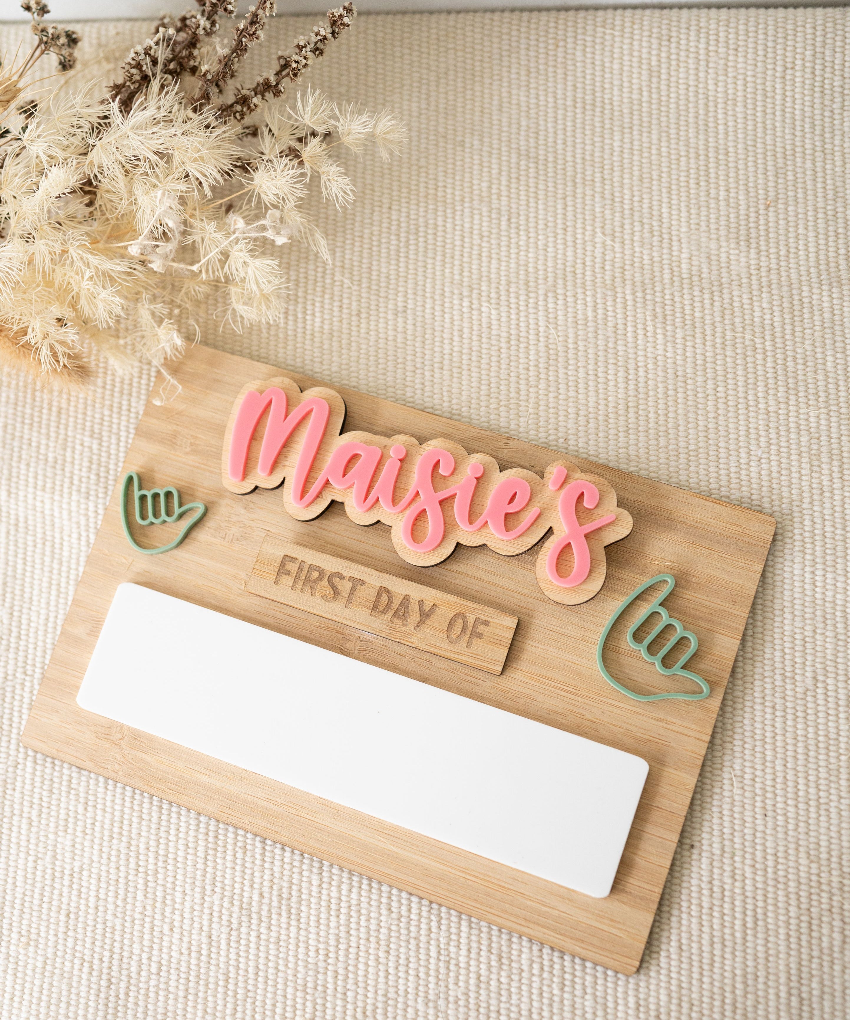Simple School Board with Interchangeable Words