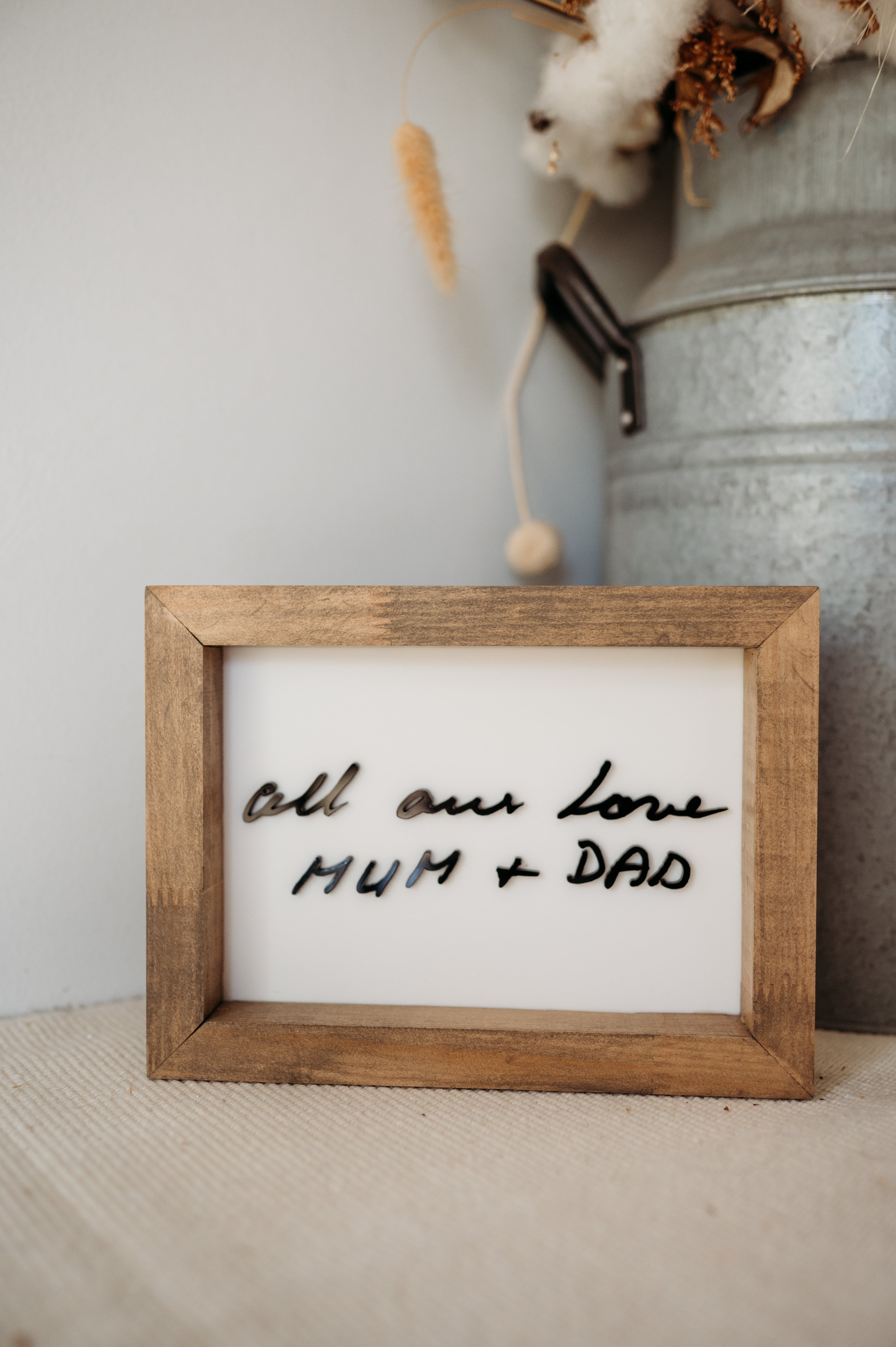 Handwriting Keepsake Frame