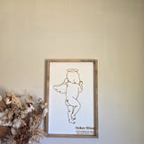 Angel Baby 1:1 Plaque - Framed