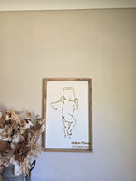 Load image into Gallery viewer, Angel Baby 1:1 Plaque - Framed
