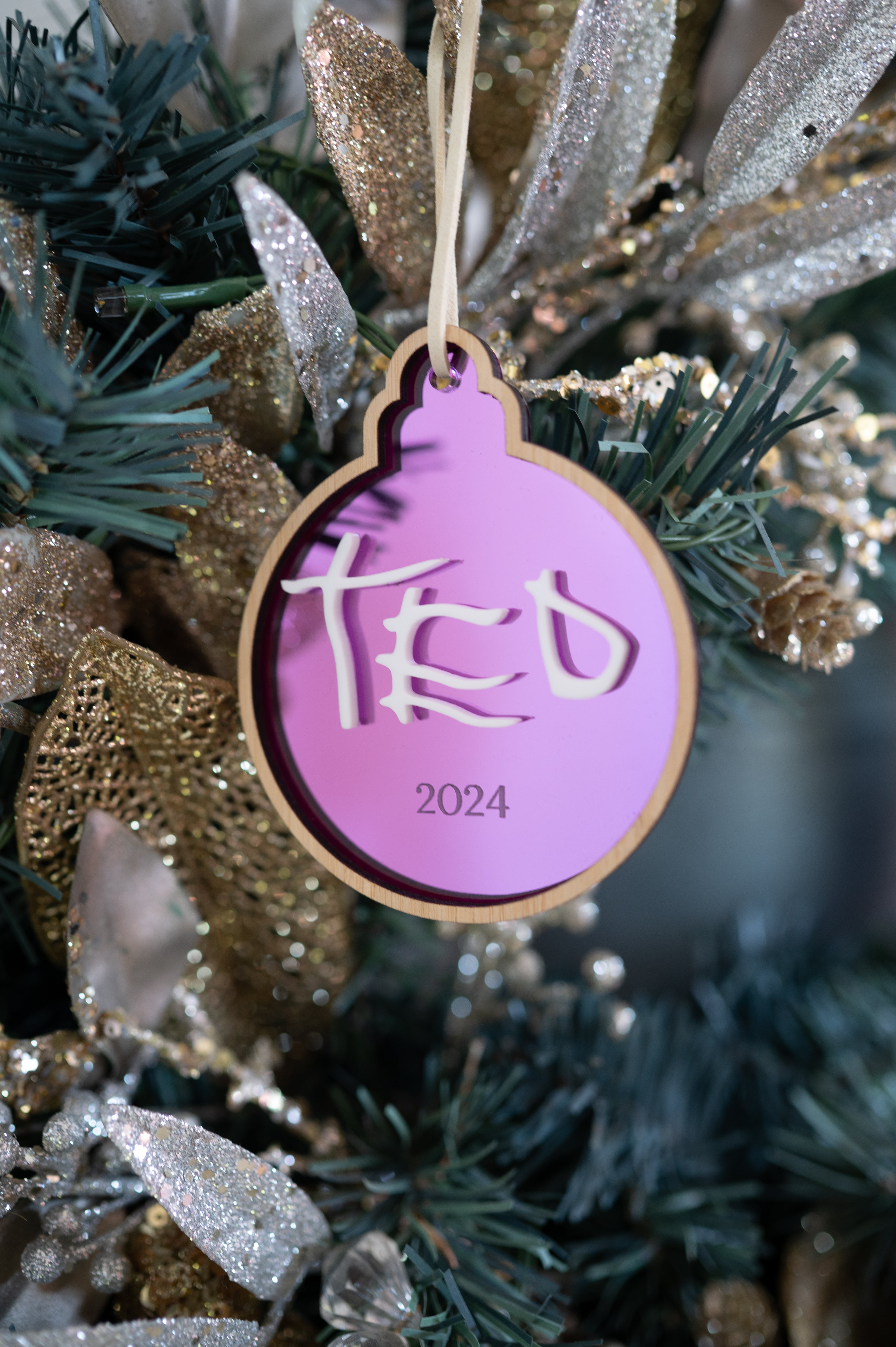 Handwriting Christmas Bauble