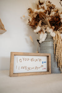 Handwriting Keepsake Frame