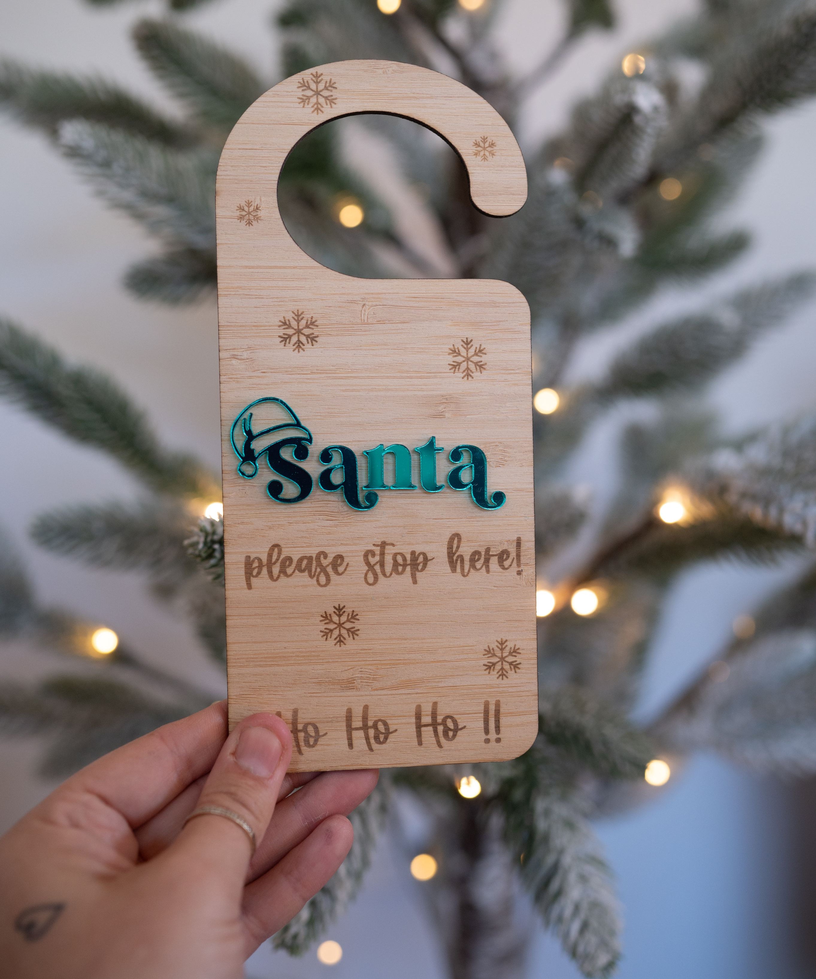 Santa Please Stop here Door hanger