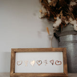 Love Heart Keepsake Frame