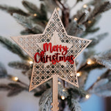 Rattan Christmas Tree Topper