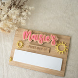Simple School Board with Interchangeable Words
