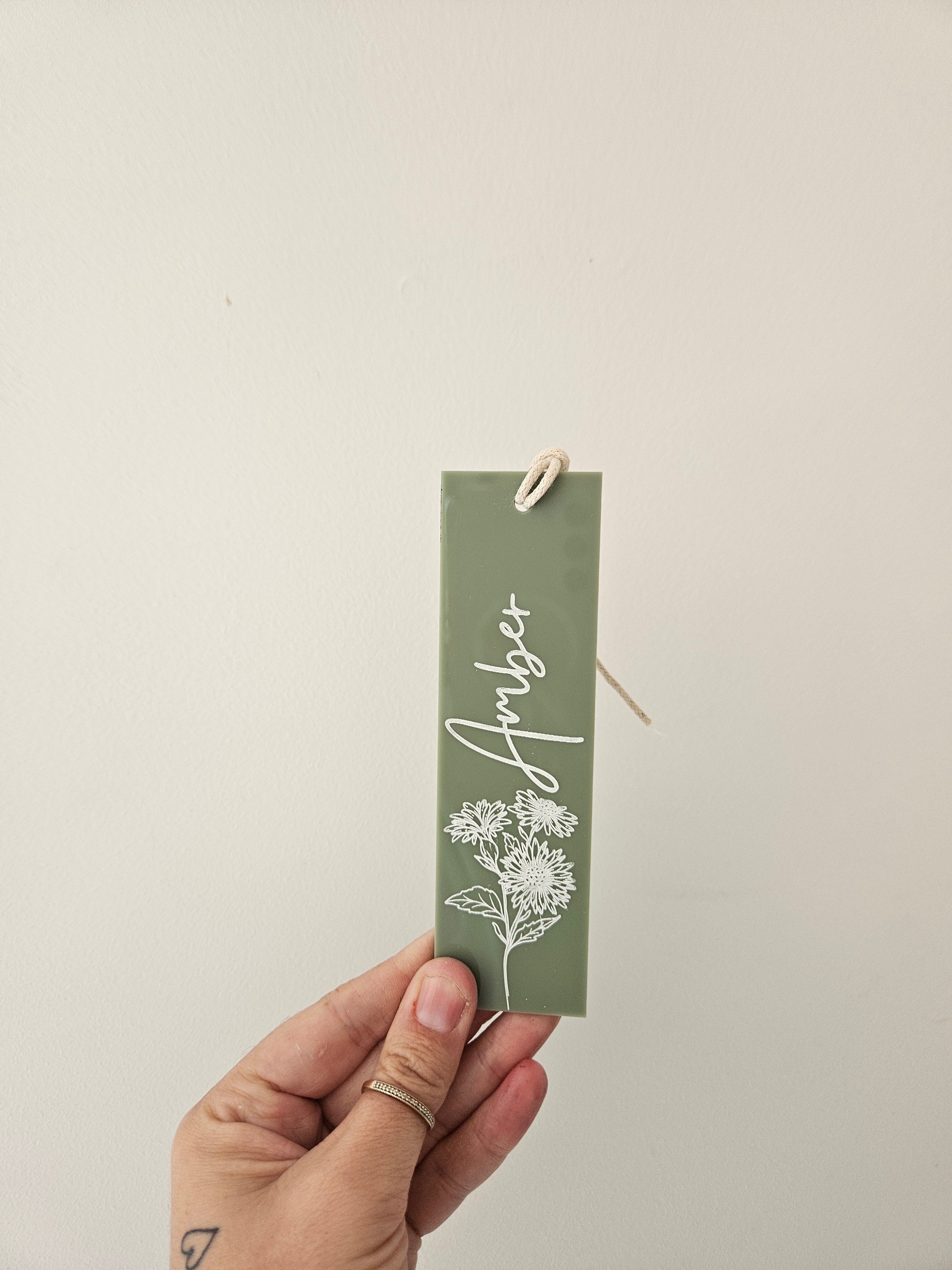 Birth Flower Bookmark