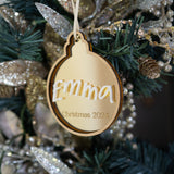 Handwriting Christmas Bauble