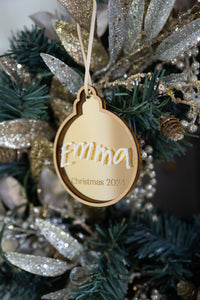 Handwriting Christmas Bauble