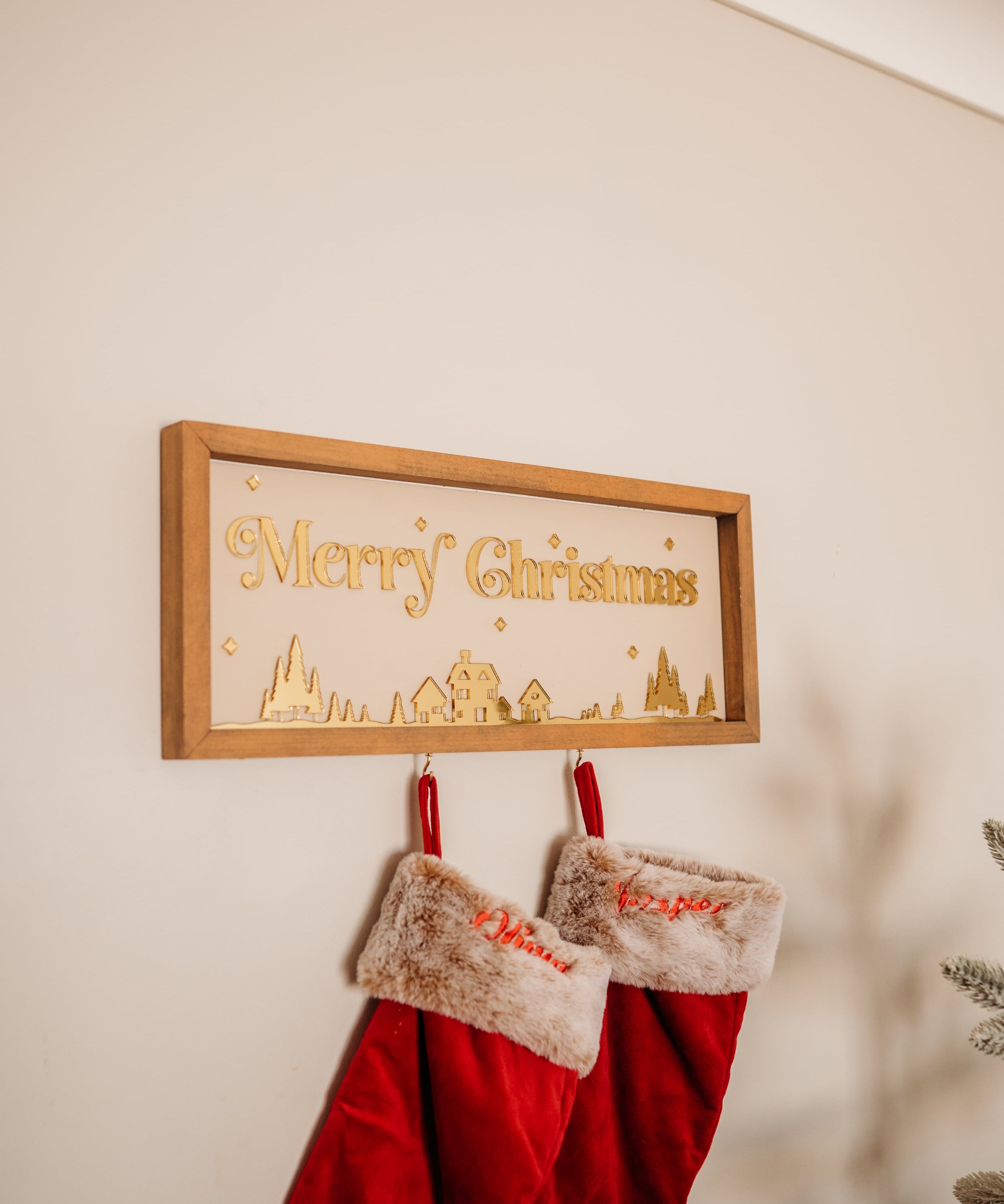 Stocking Holder - Village