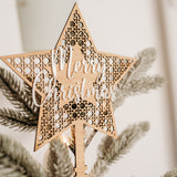 Rattan Christmas Tree Topper