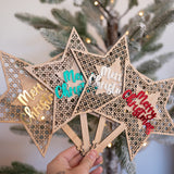 Rattan Christmas Tree Topper
