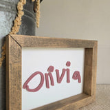Children's Name Keepsake Frame