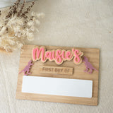 Simple School Board with Interchangeable Words