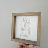 Line Art Keepsake Frame