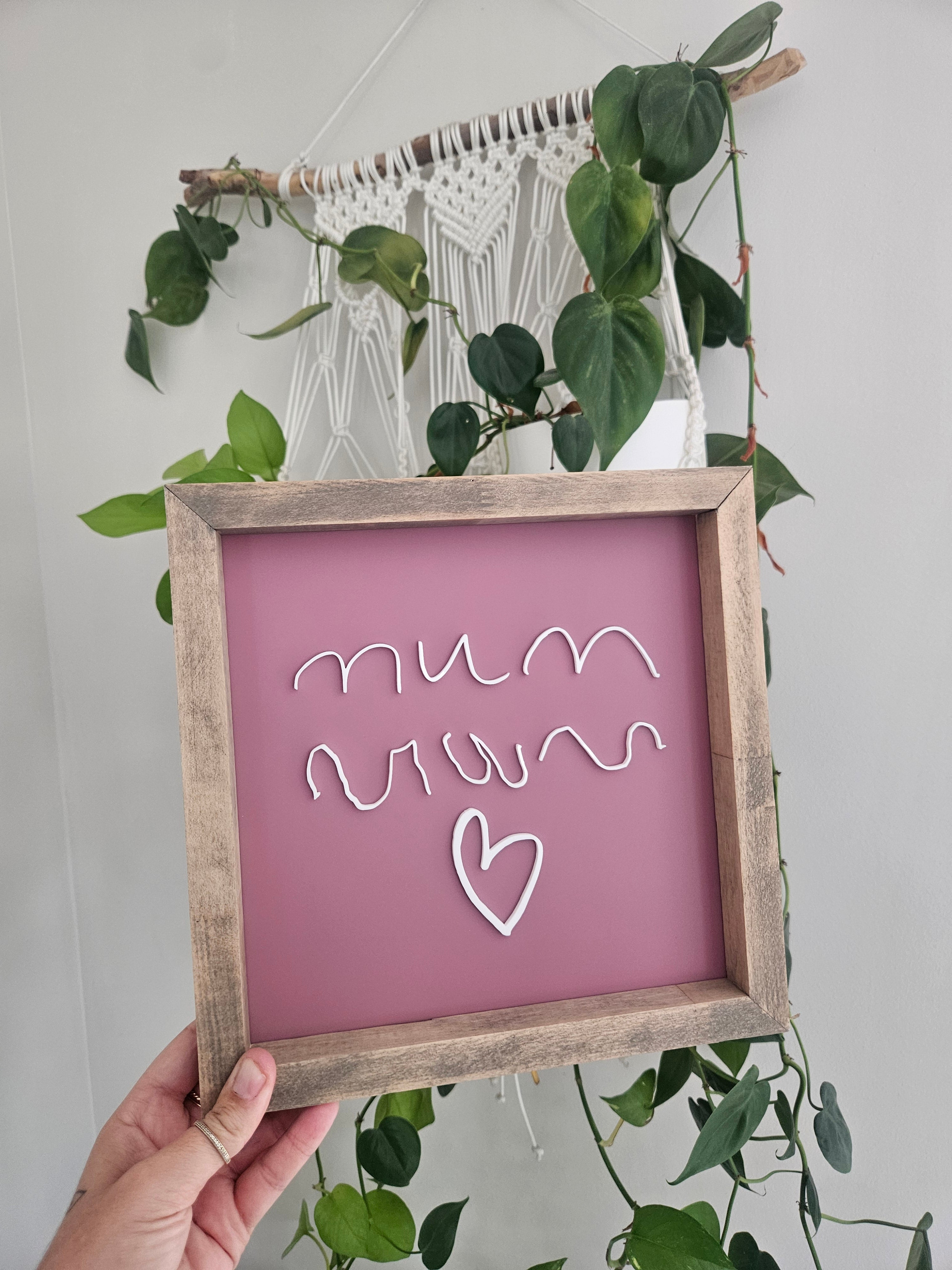 Handwriting Keepsake Frame