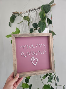 Handwriting Keepsake Frame