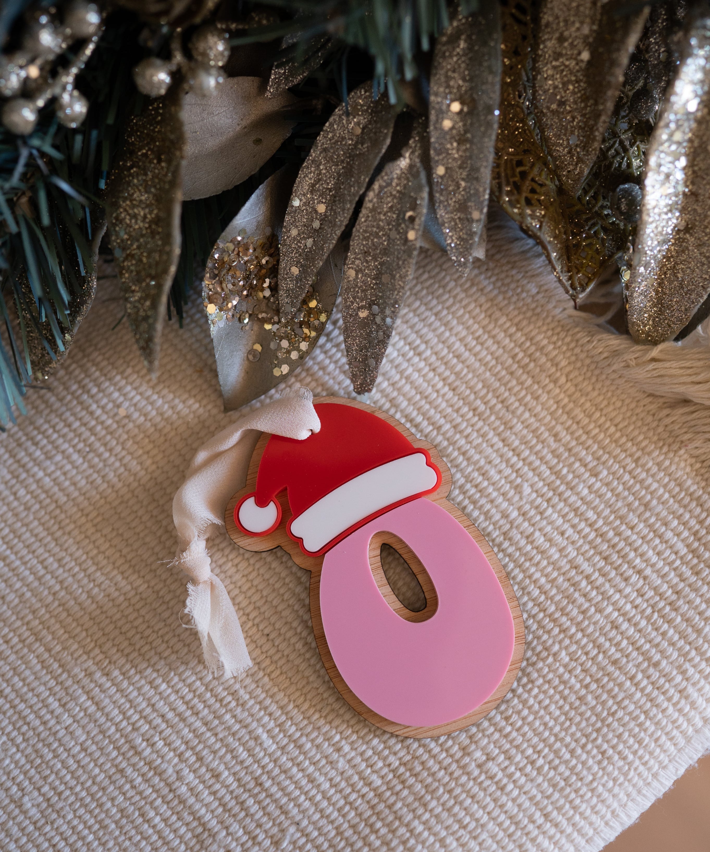 Santa Hat Letter Decoration