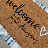 Heart Welcome Mat