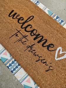 Heart Welcome Mat