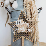 Rattan Christmas Tree Topper