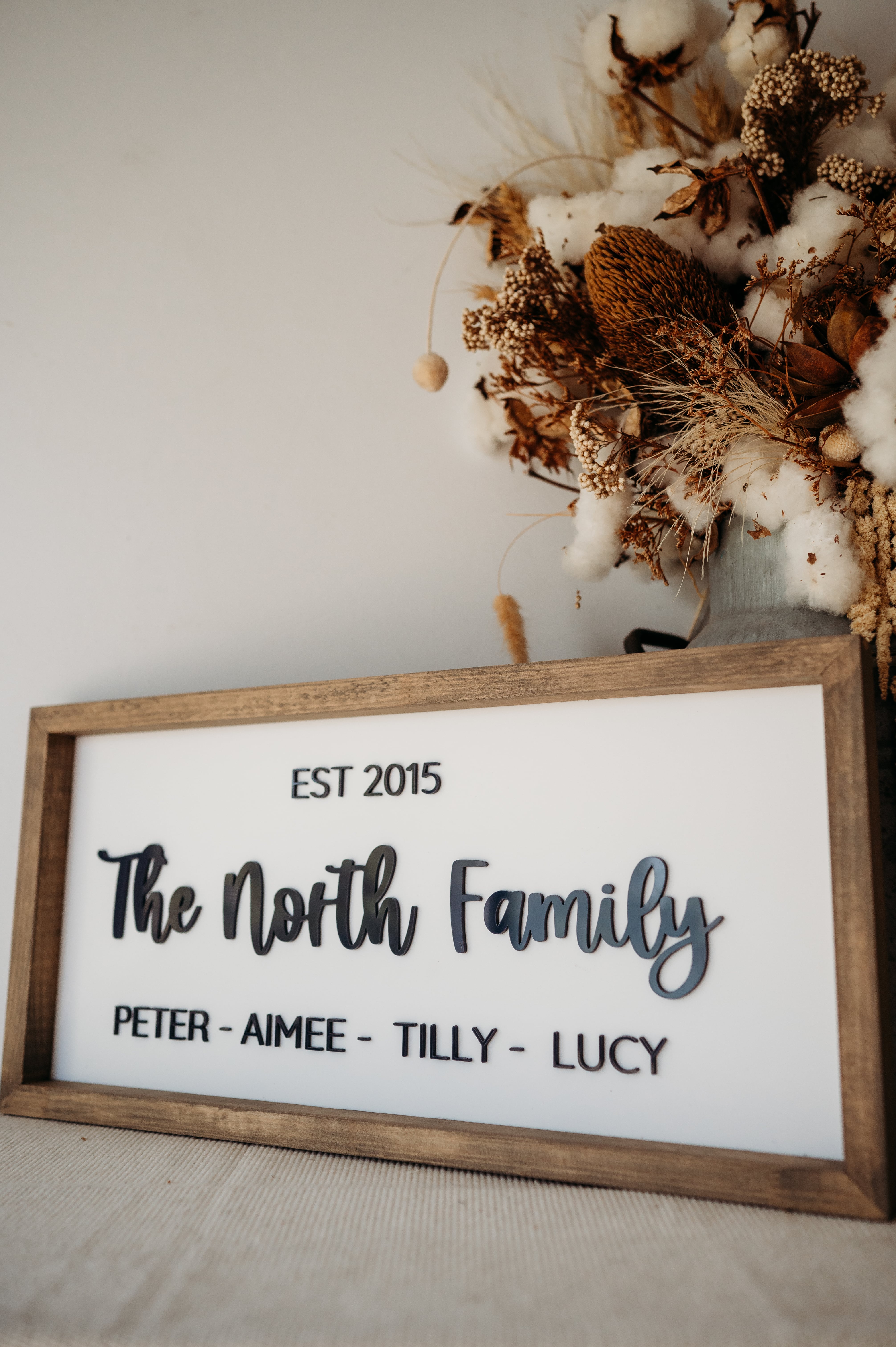 Family Name Keepsake Frame