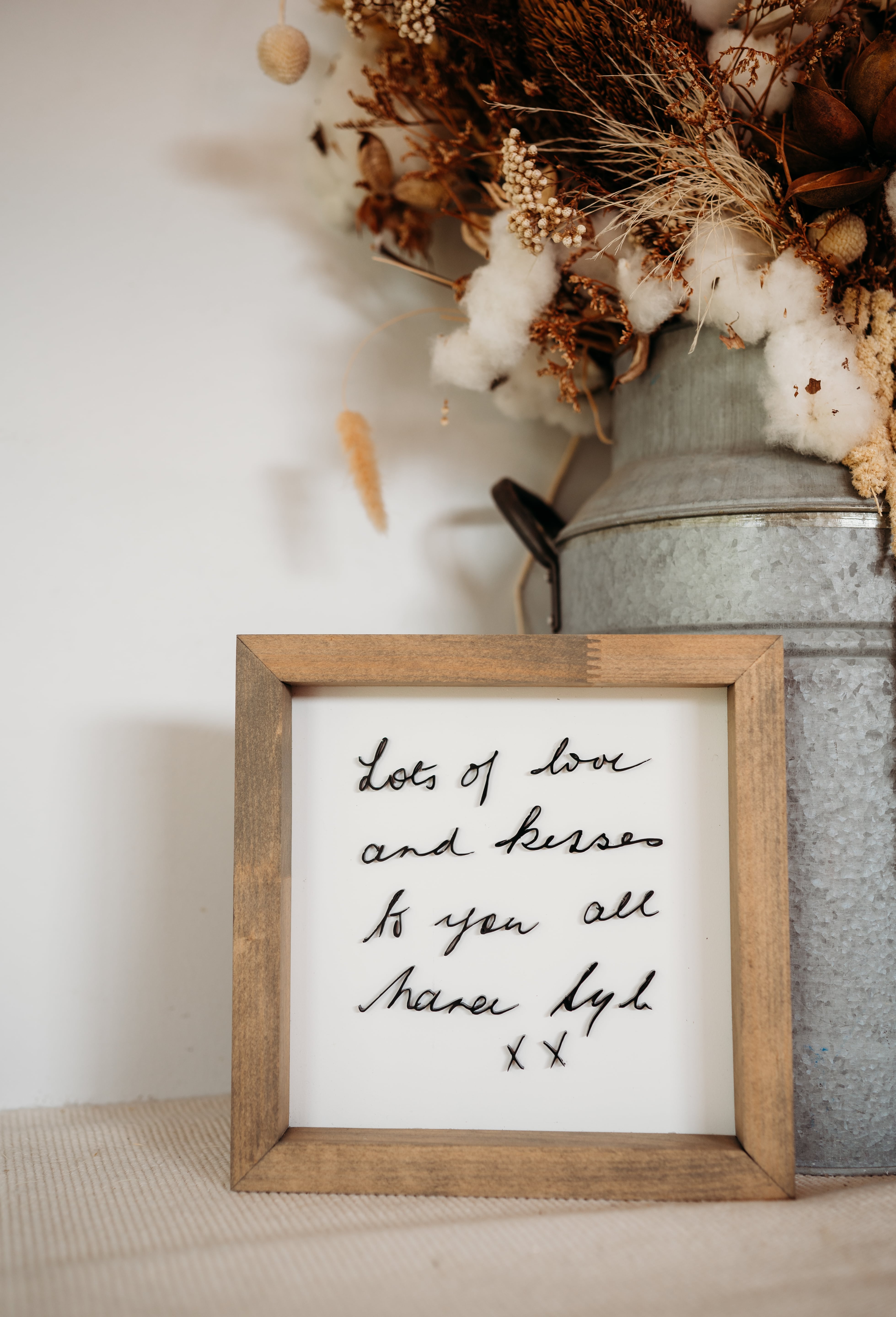 Handwriting Keepsake Frame