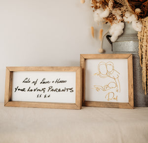 Handwriting Keepsake Frame