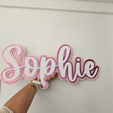 Triple Layer Name Plaques