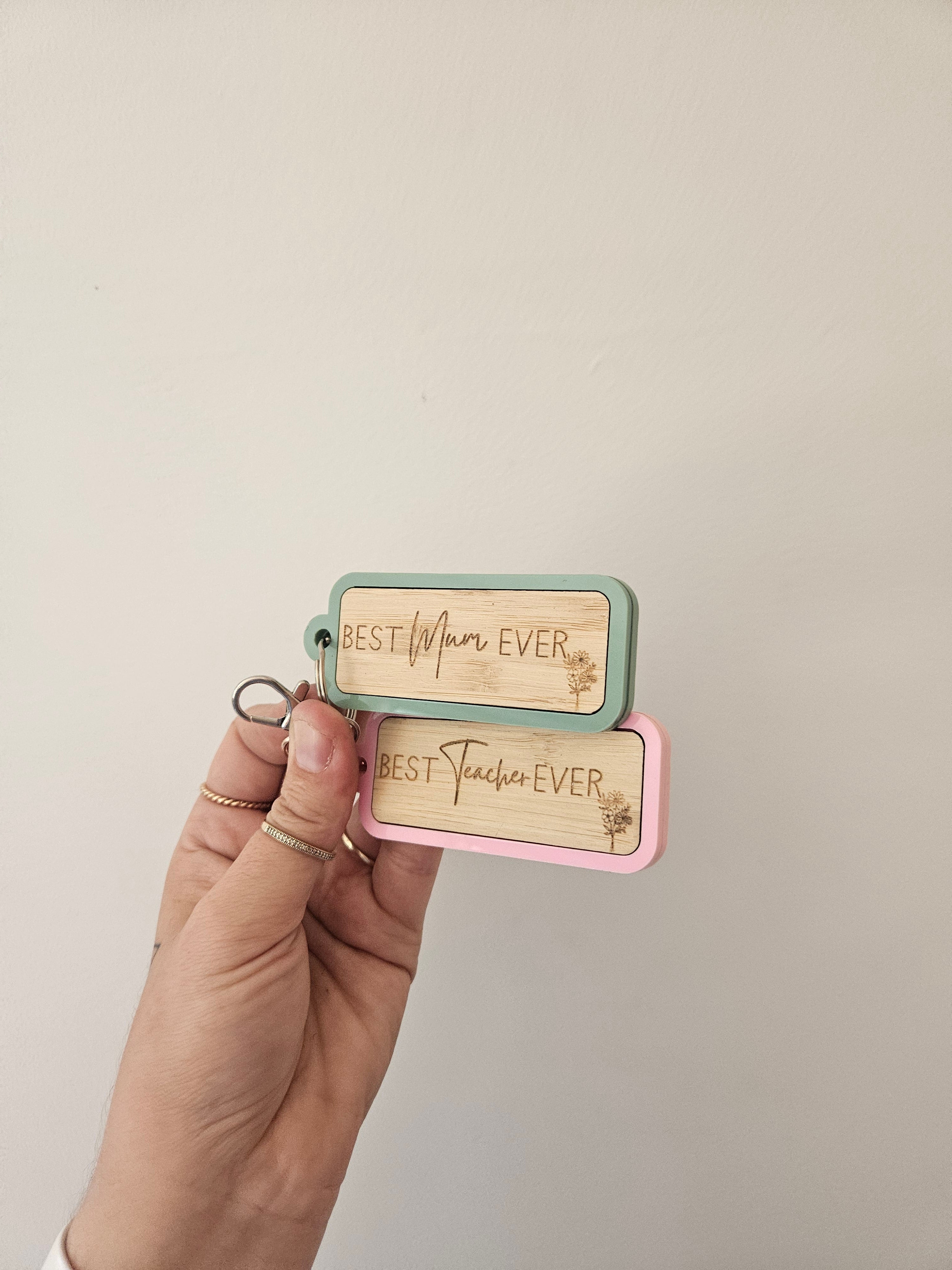 Bamboo Keyring