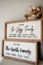 Load image into Gallery viewer, Family Name Keepsake Frame
