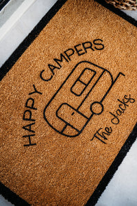 HAPPY CAMPER DOOR MAT