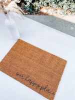 Load image into Gallery viewer, OUR HAPPY PLACE DOOR MAT
